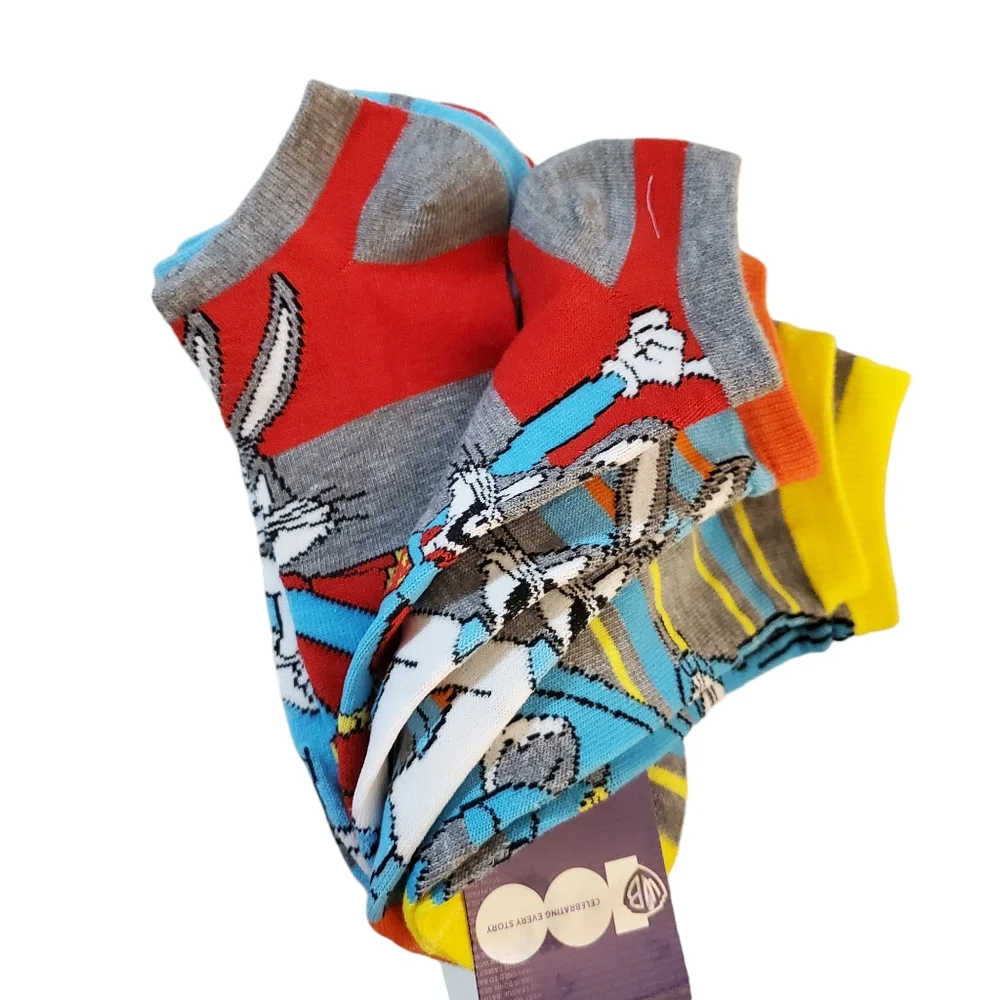 Bugs Bunny Warner Brothers Mix & Match Women's Ankle Socks‎ 5 Pairs New